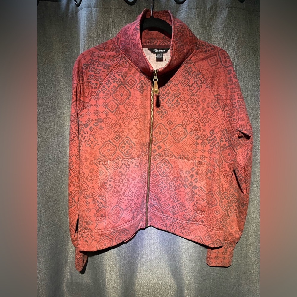 Sherpa Adventure Gear full-zip printed sweatshirt